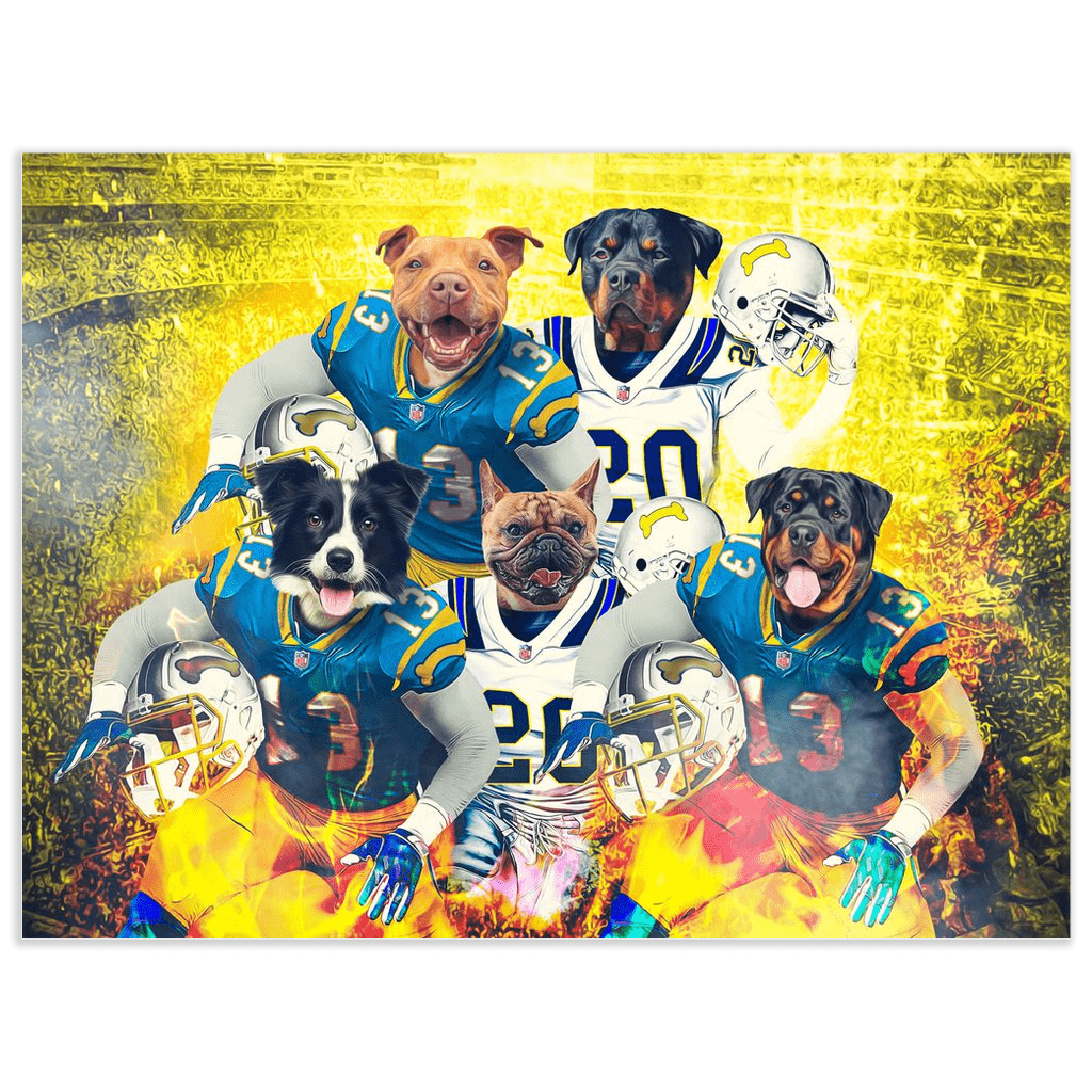 Póster personalizado de 5 mascotas &quot;San Diego Doggos&quot;