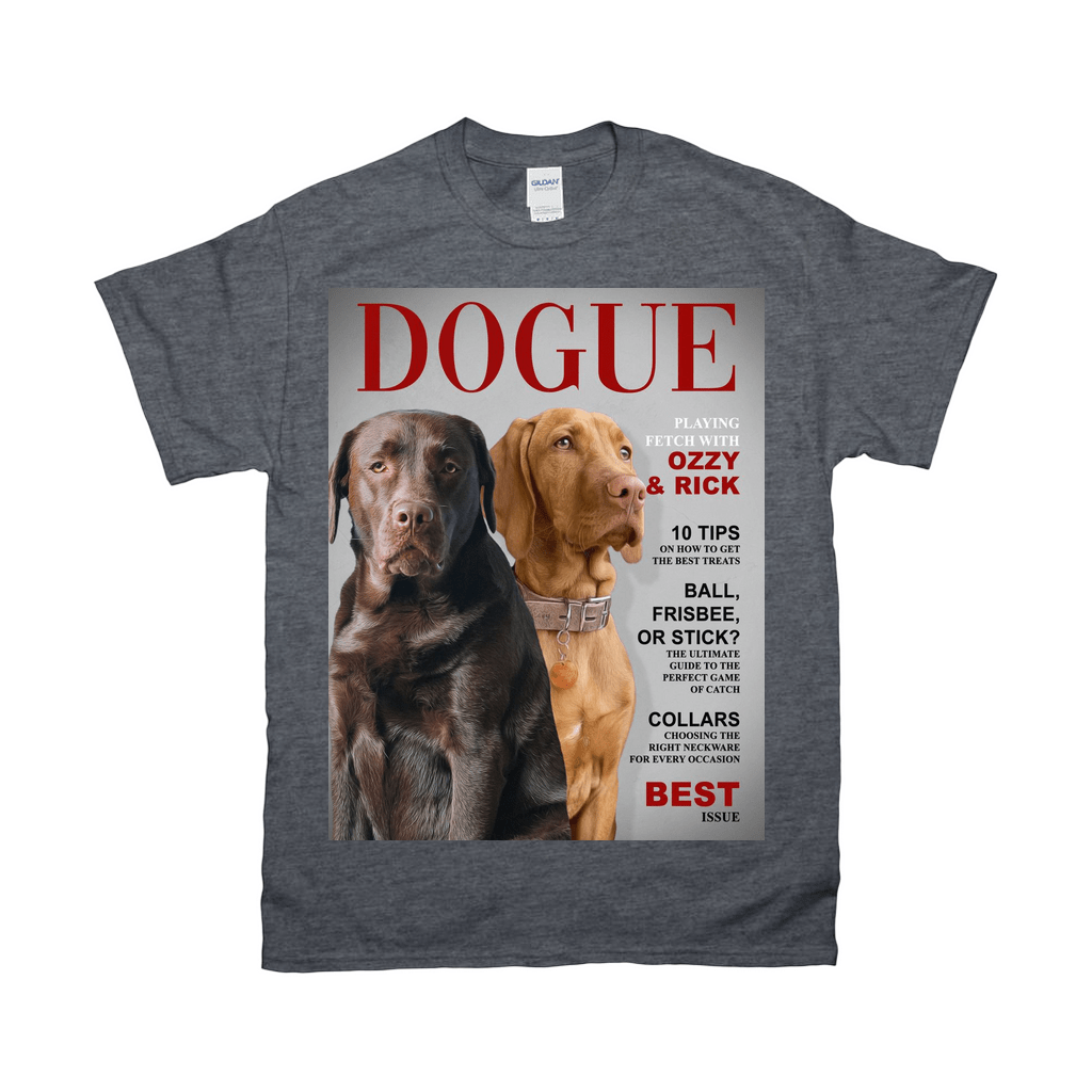 Camiseta personalizada para 2 mascotas &#39;Dogue&#39;