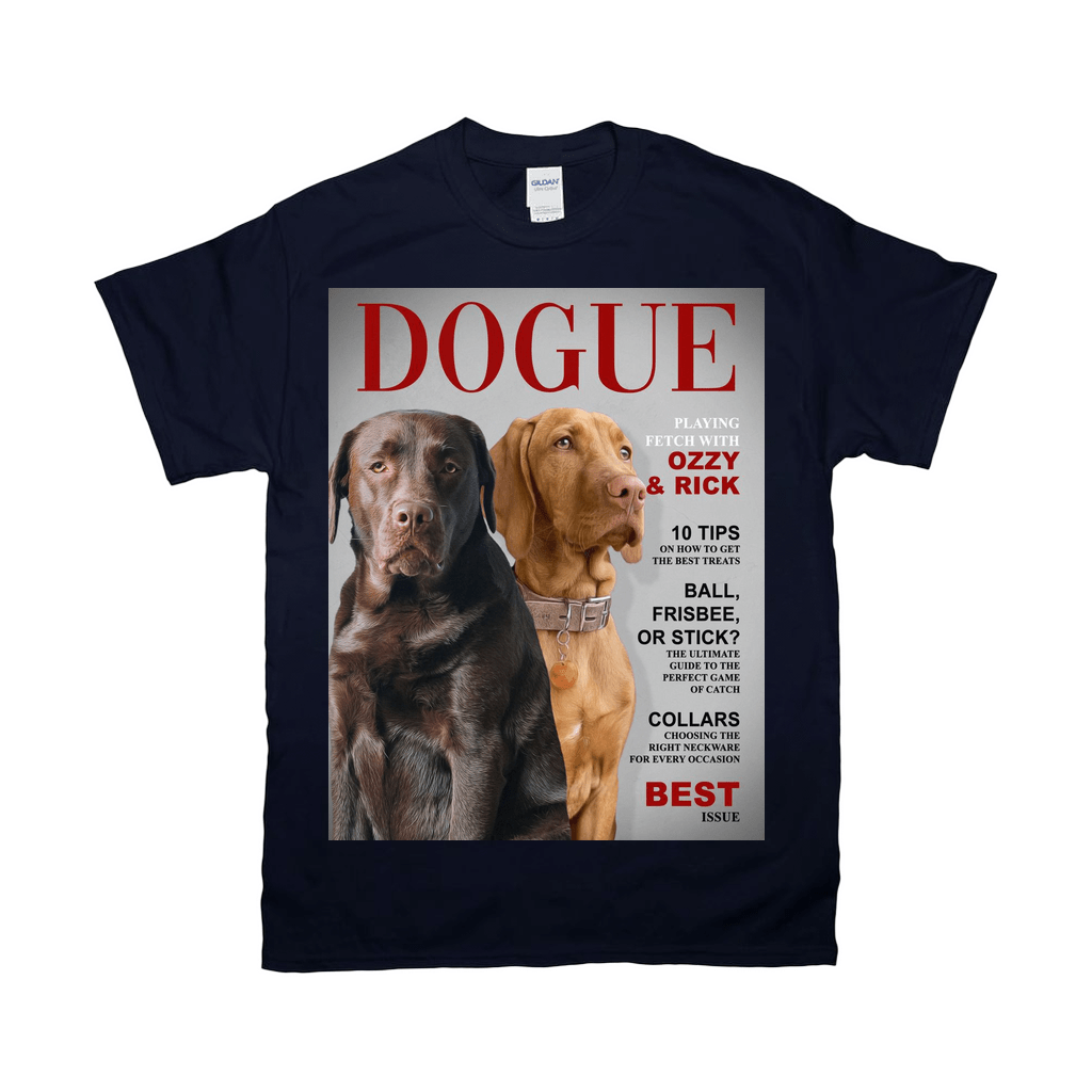 Camiseta personalizada para 2 mascotas &#39;Dogue&#39;