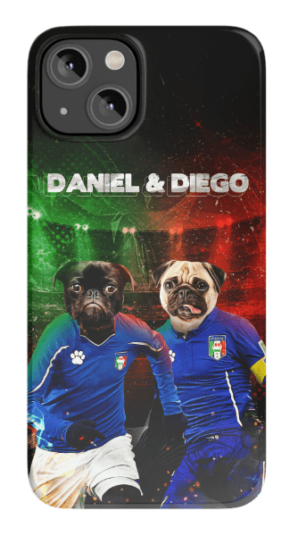 &#39;Italy Doggos&#39; Personalized 2 Pet Phone Case