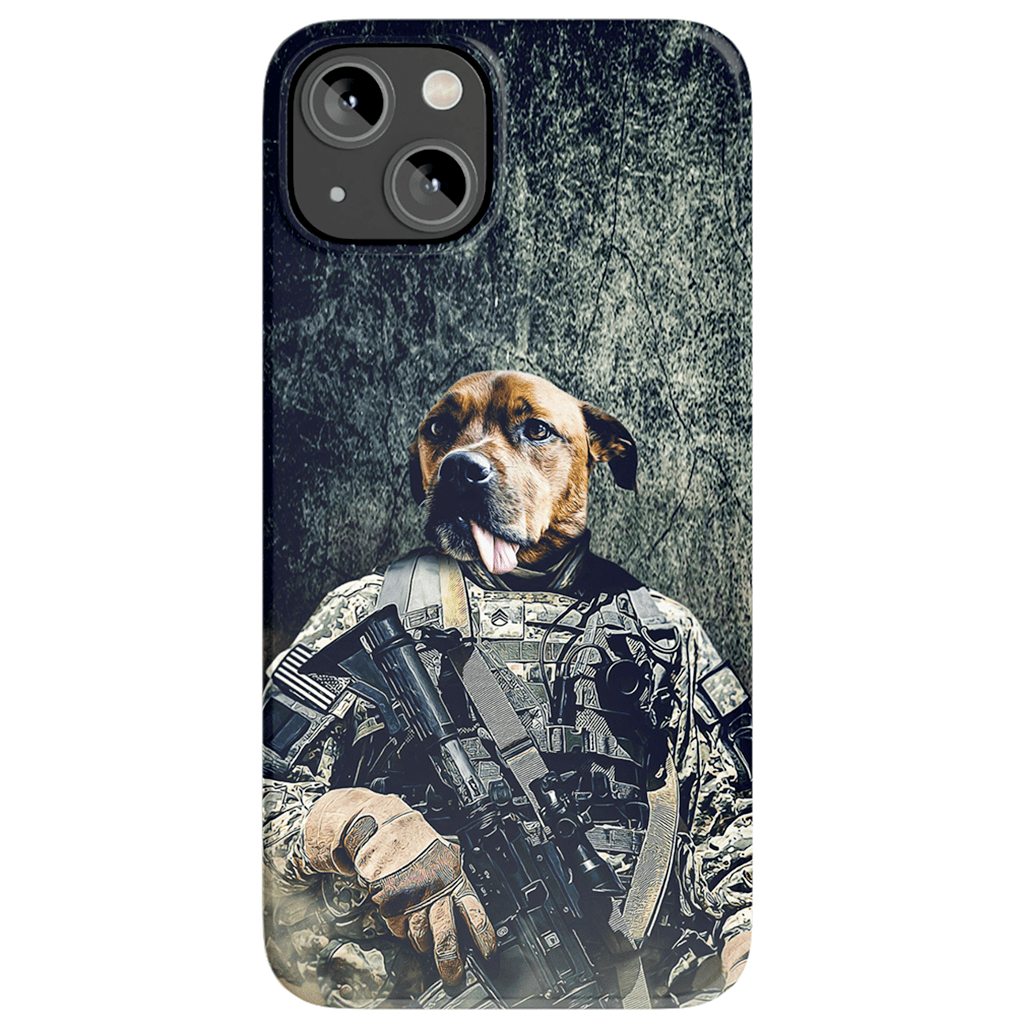 Funda para teléfono personalizada &#39;El veterano del ejército&#39;