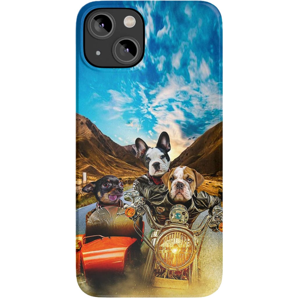 &#39;Harley Wooferson&#39; Funda personalizada para teléfono con 3 mascotas