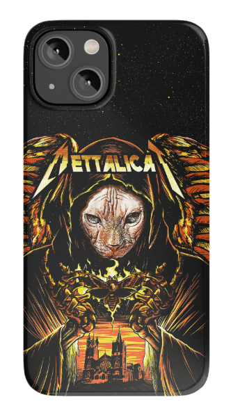 &#39;Mettalicat&#39; Personalized Phone Case