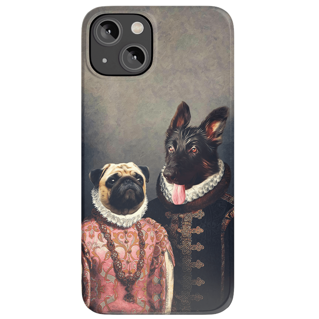 Funda personalizada para teléfono con 2 mascotas &#39;Duque y Archiduquesa&#39;