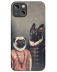 Funda personalizada para teléfono con 2 mascotas 'Duque y Archiduquesa'