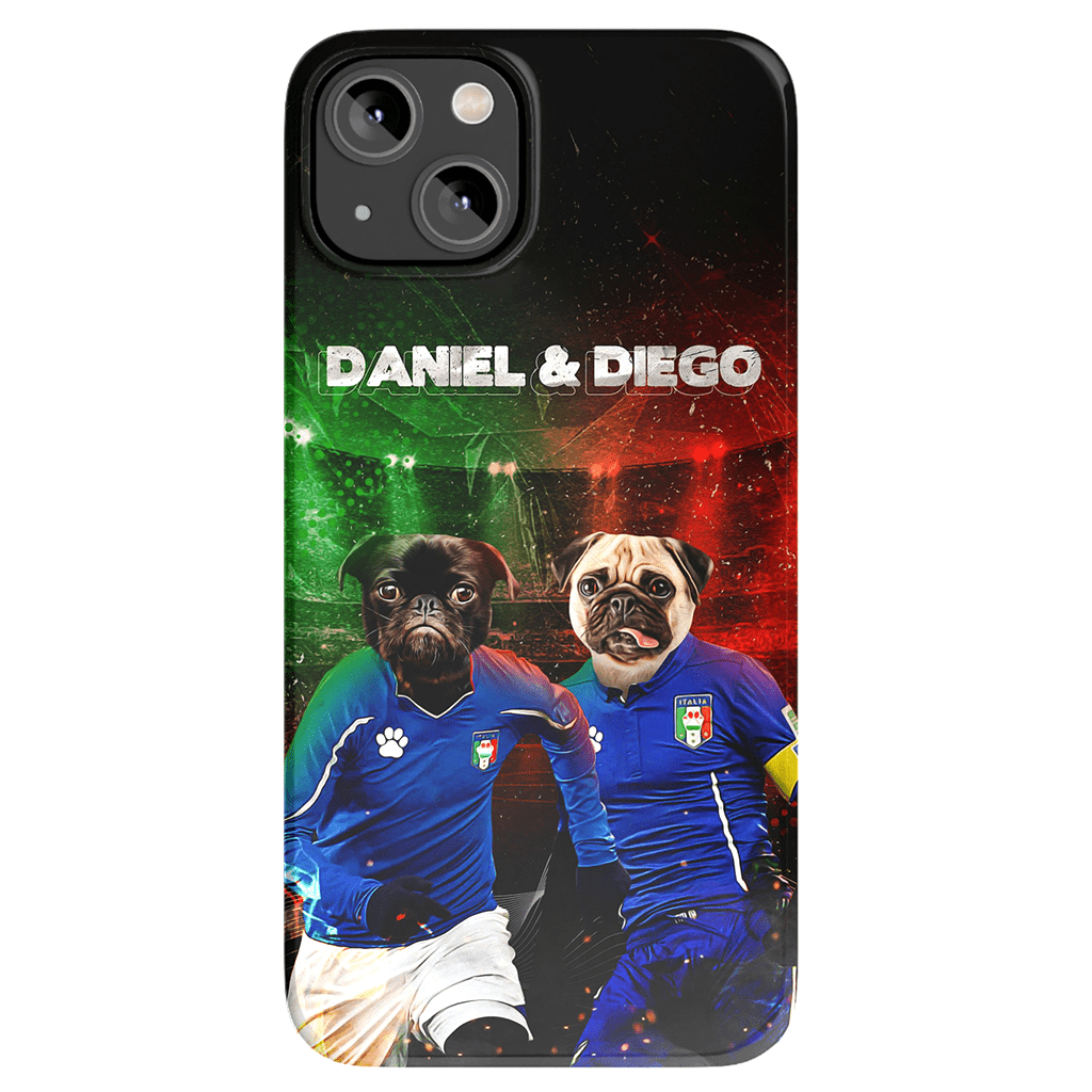 &#39;Italy Doggos&#39; Personalized 2 Pet Phone Case