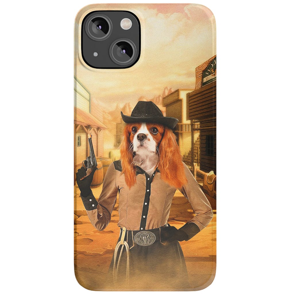 &#39;The Cowgirl&#39; Personalized Phone Case