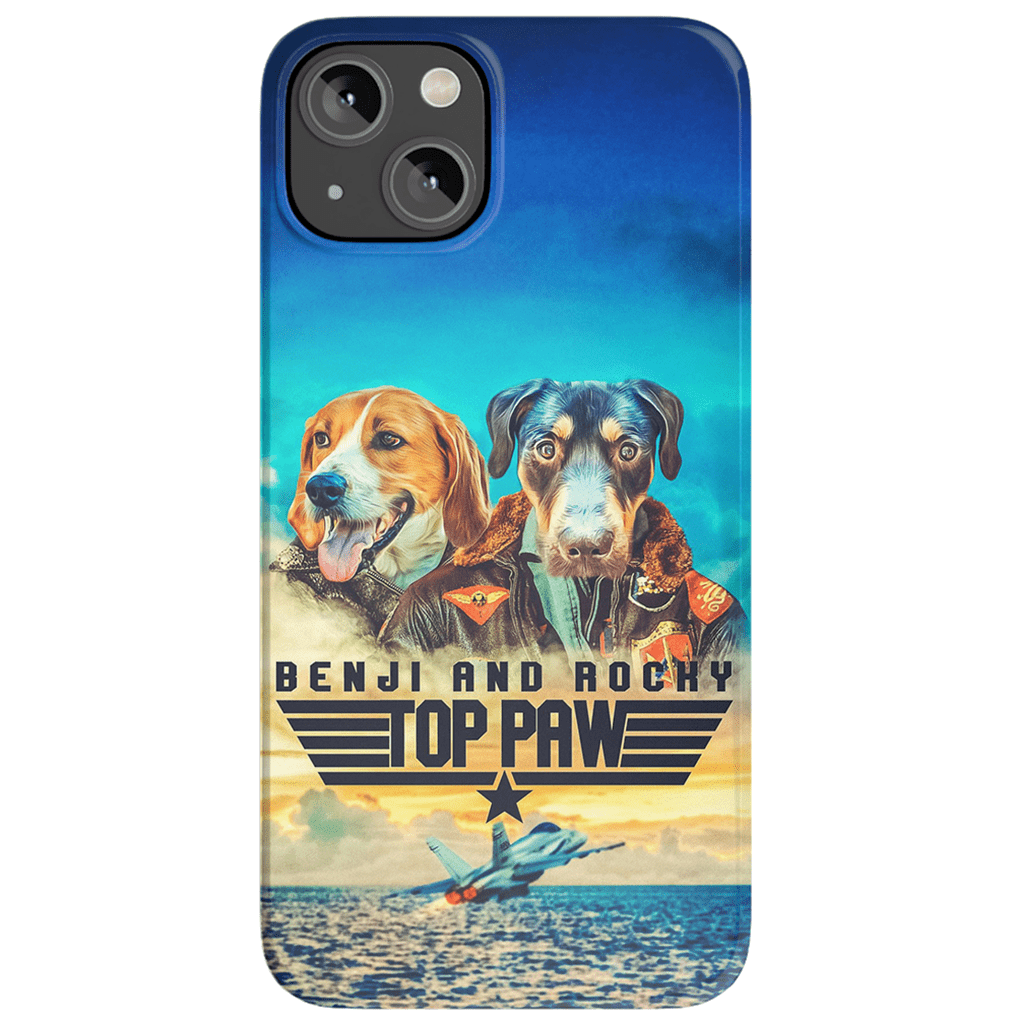 &#39;Top Paw&#39; Personalized 2 Pet Phone Case