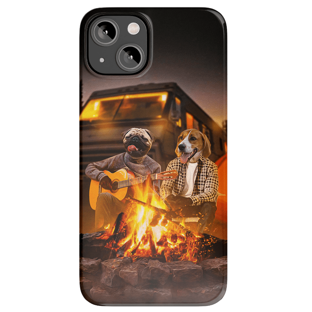 &#39;The Campers&#39; Personalized 2 Pet Phone Case