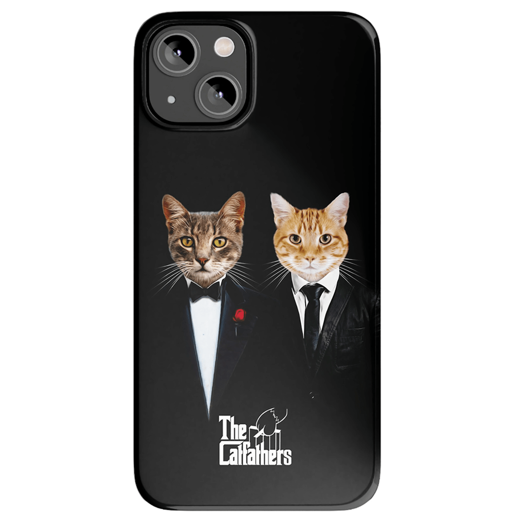 &#39;The Catfathers&#39; Personalized 2 Pet Phone Case