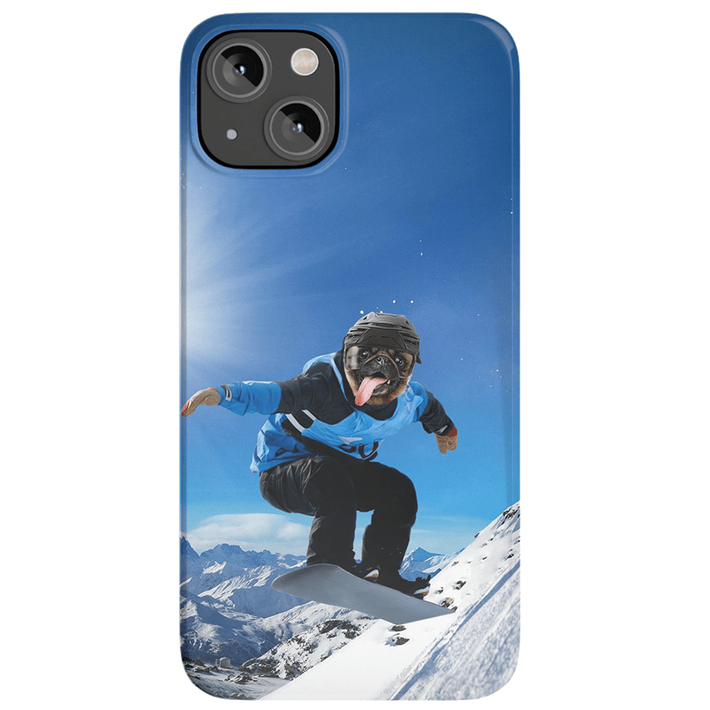 &#39;The Snowboarder&#39; Personalized Phone Case