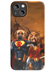 'Superdog & Wonder Doggette' Personalized 2 Pet Phone Case