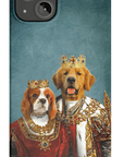 'King and Queen' Personalized 2 Pets Phone Case