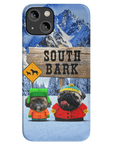 'South Bark' Personalized 2 Pet Phone Case