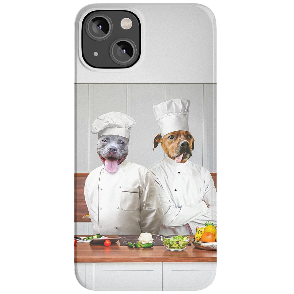 Funda personalizada para teléfono con 2 mascotas &#39;The Chefs&#39;