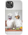 Funda personalizada para teléfono con 2 mascotas 'The Chefs'