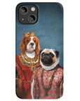 Funda personalizada para teléfono con 2 mascotas 'Reina y Archiduquesa'