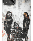 Funda personalizada para teléfono con 3 mascotas 'Kiss Doggos'