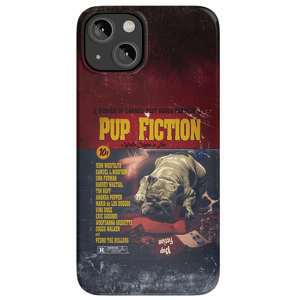 &#39;Pup Fiction&#39; Personalized Phone Case