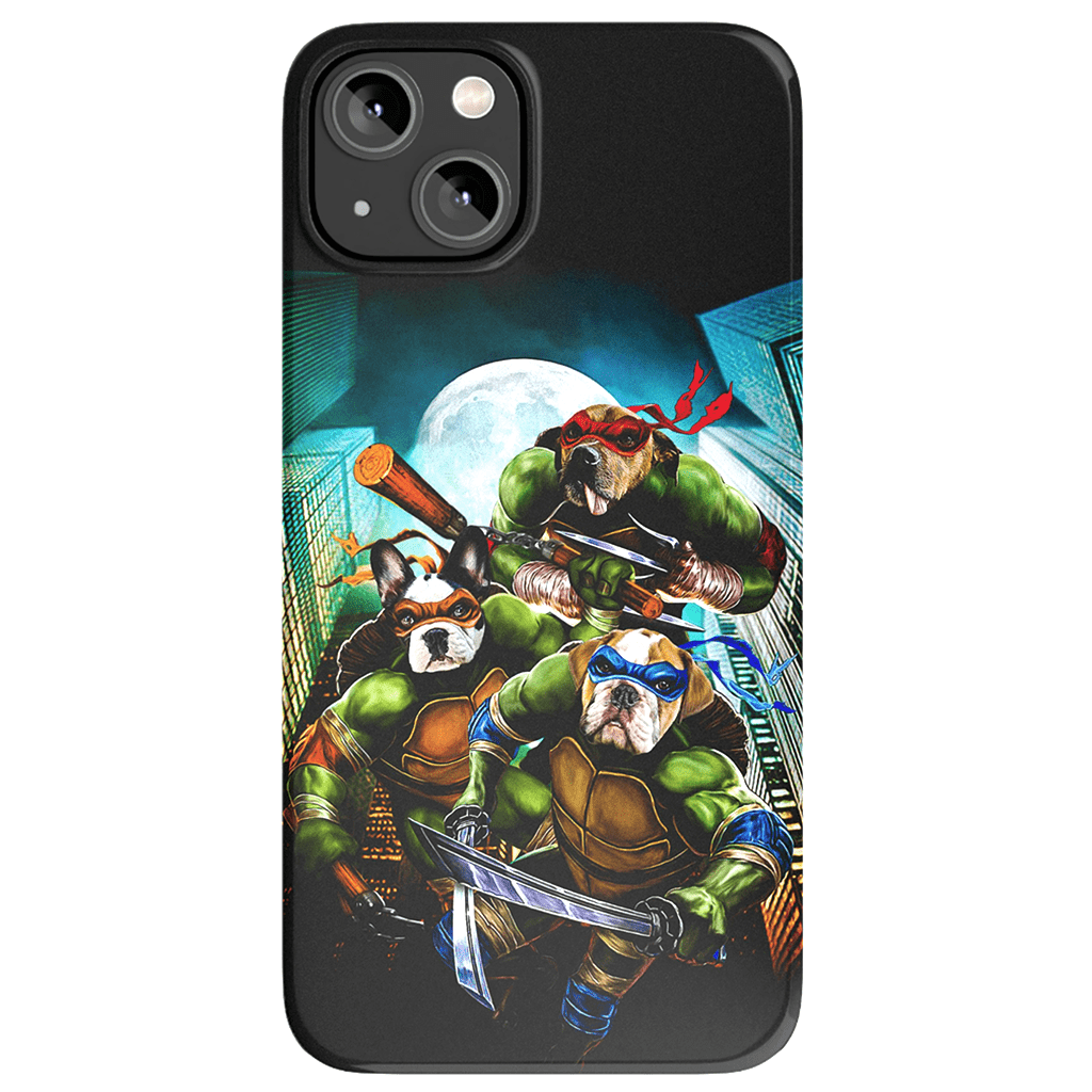 &#39;Teenage Mutant Ninja Doggos&#39; Personalized 3 Pet Phone Case