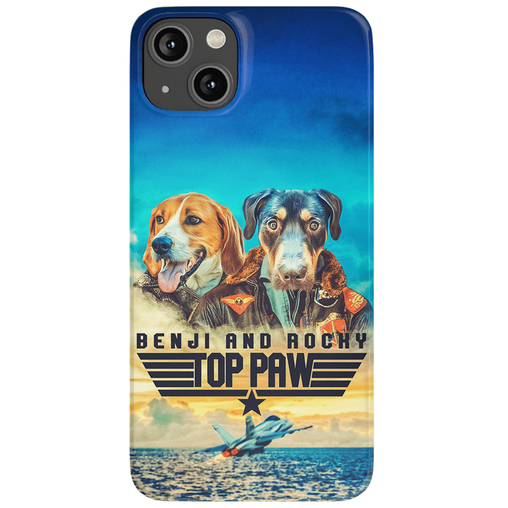 &#39;Top Paw&#39; Personalized 2 Pet Phone Case