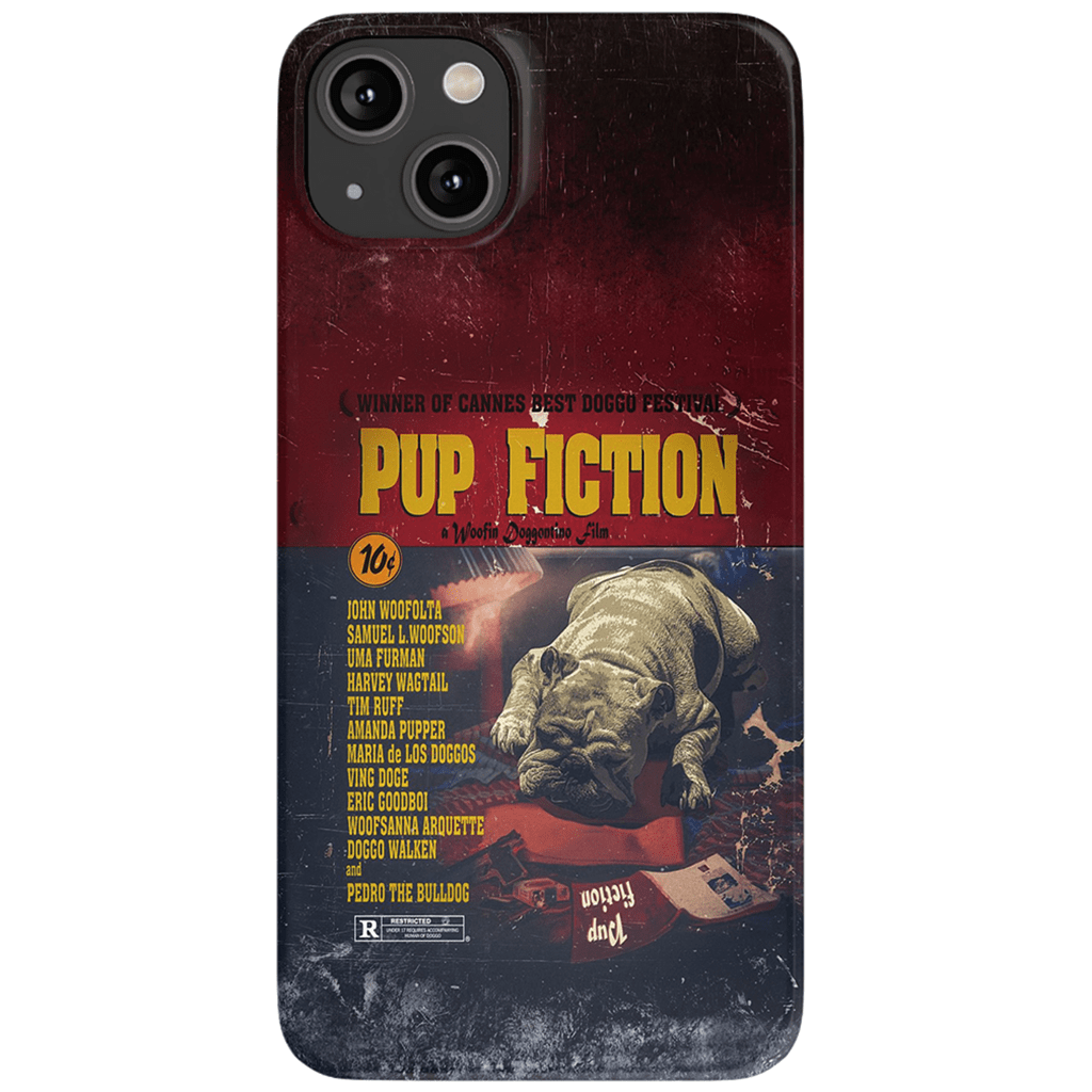 &#39;Pup Fiction&#39; Personalized Phone Case