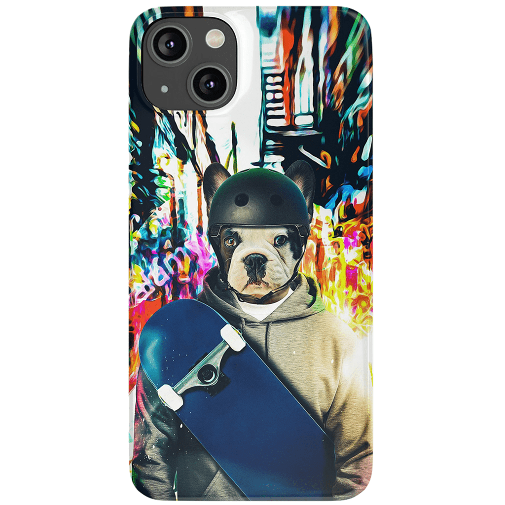 &#39;The Skateboarder&#39; Personalized Phone Case