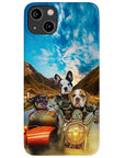 'Harley Wooferson' Funda personalizada para teléfono con 3 mascotas