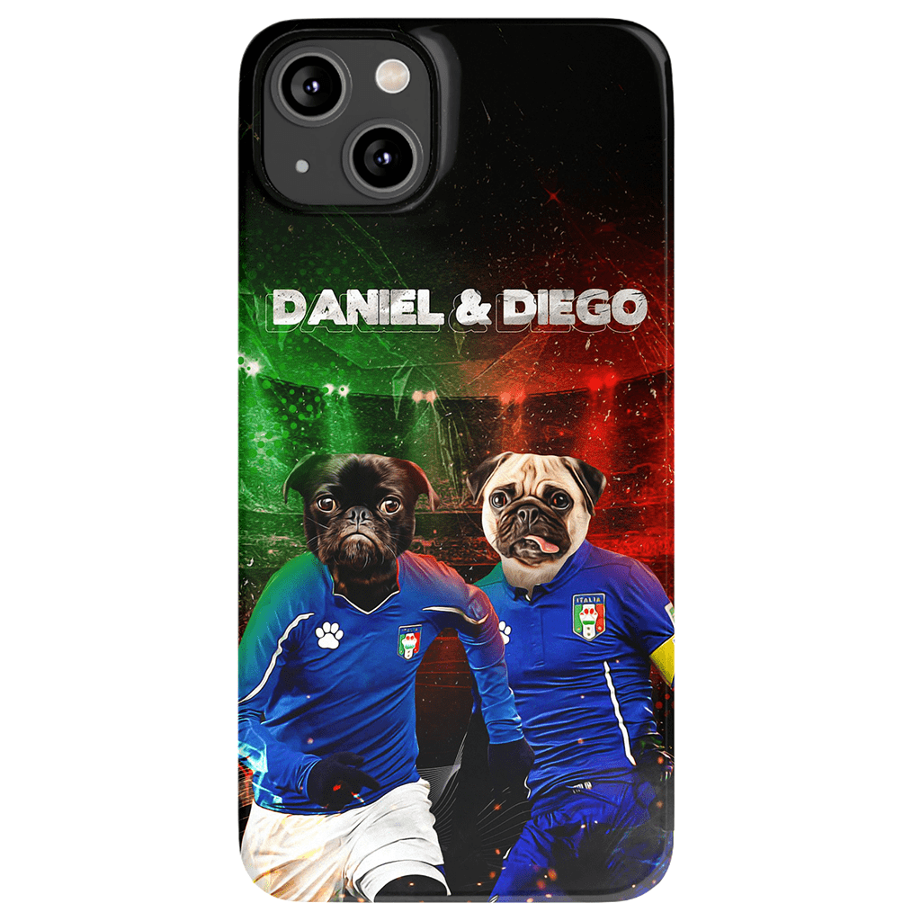 &#39;Italy Doggos&#39; Personalized 2 Pet Phone Case