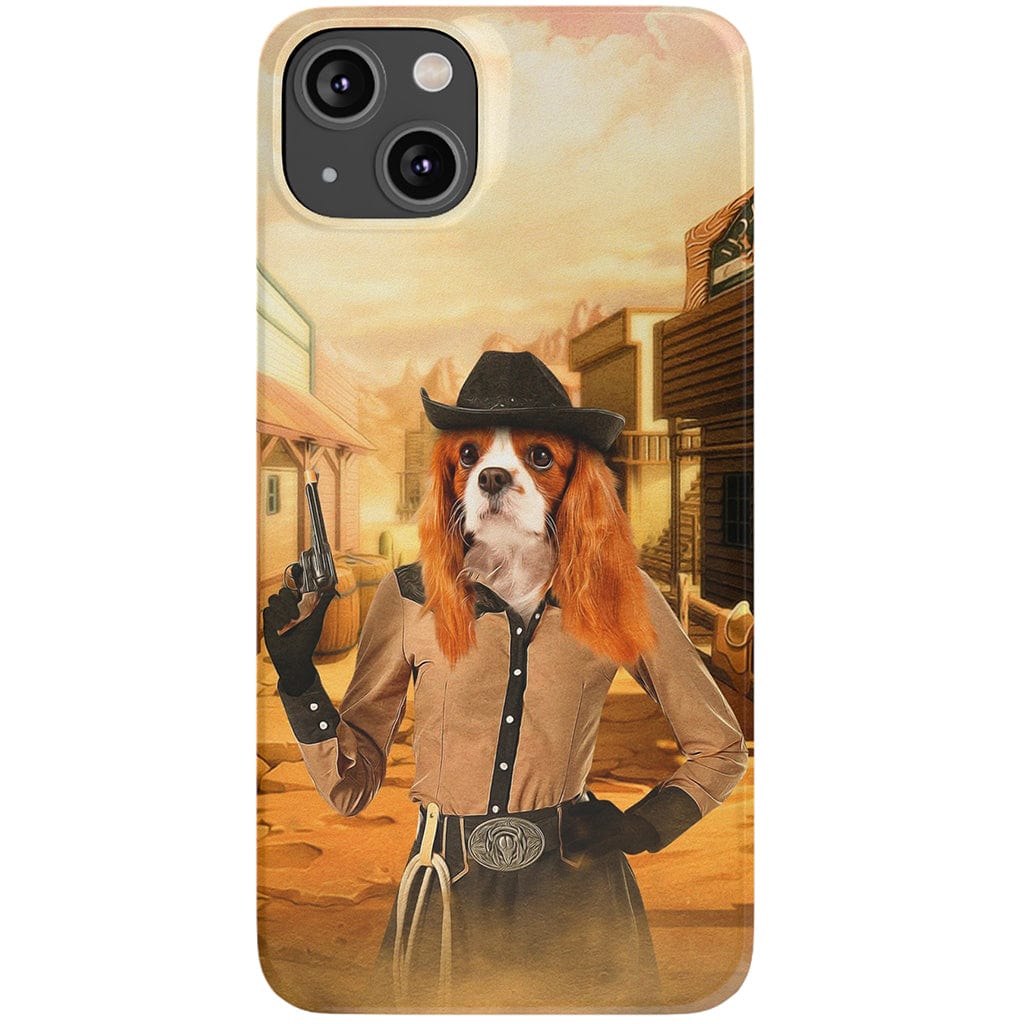 &#39;The Cowgirl&#39; Personalized Phone Case