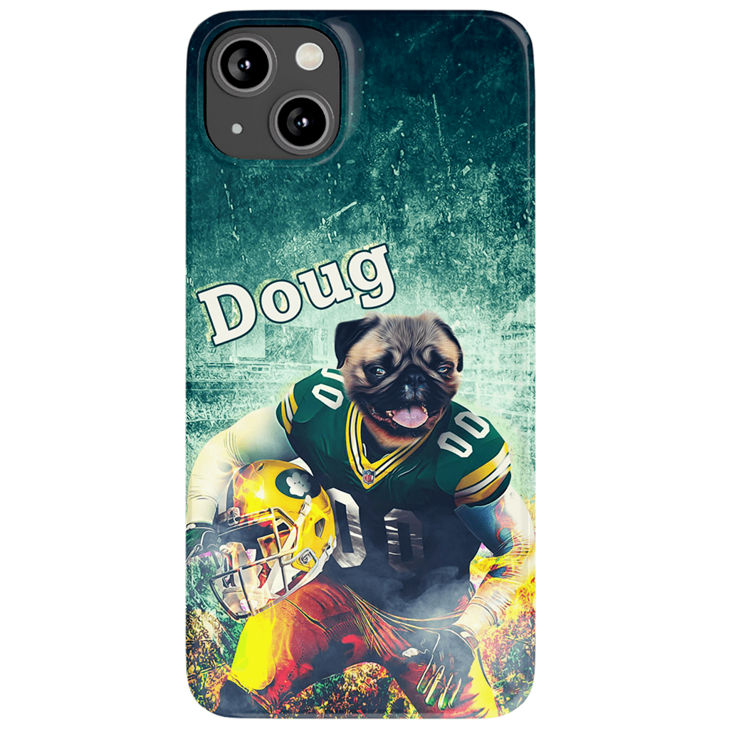 Funda personalizada para teléfono con perro &#39;Green Bay Doggos&#39;