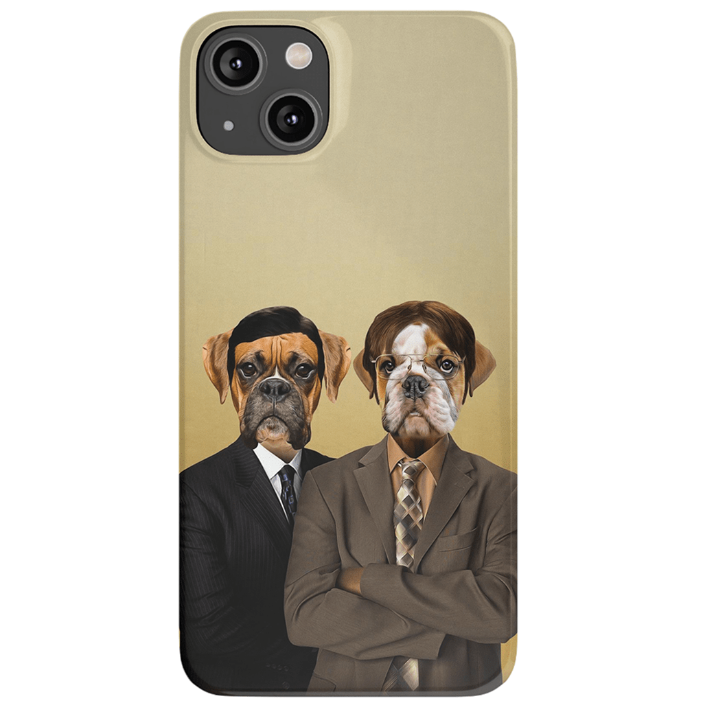 &#39;The Woofice&#39; Personalized 2 Pet Phone Case