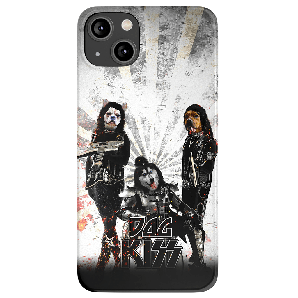 &#39;Kiss Doggos&#39; Personalized 3 Pet Phone Case