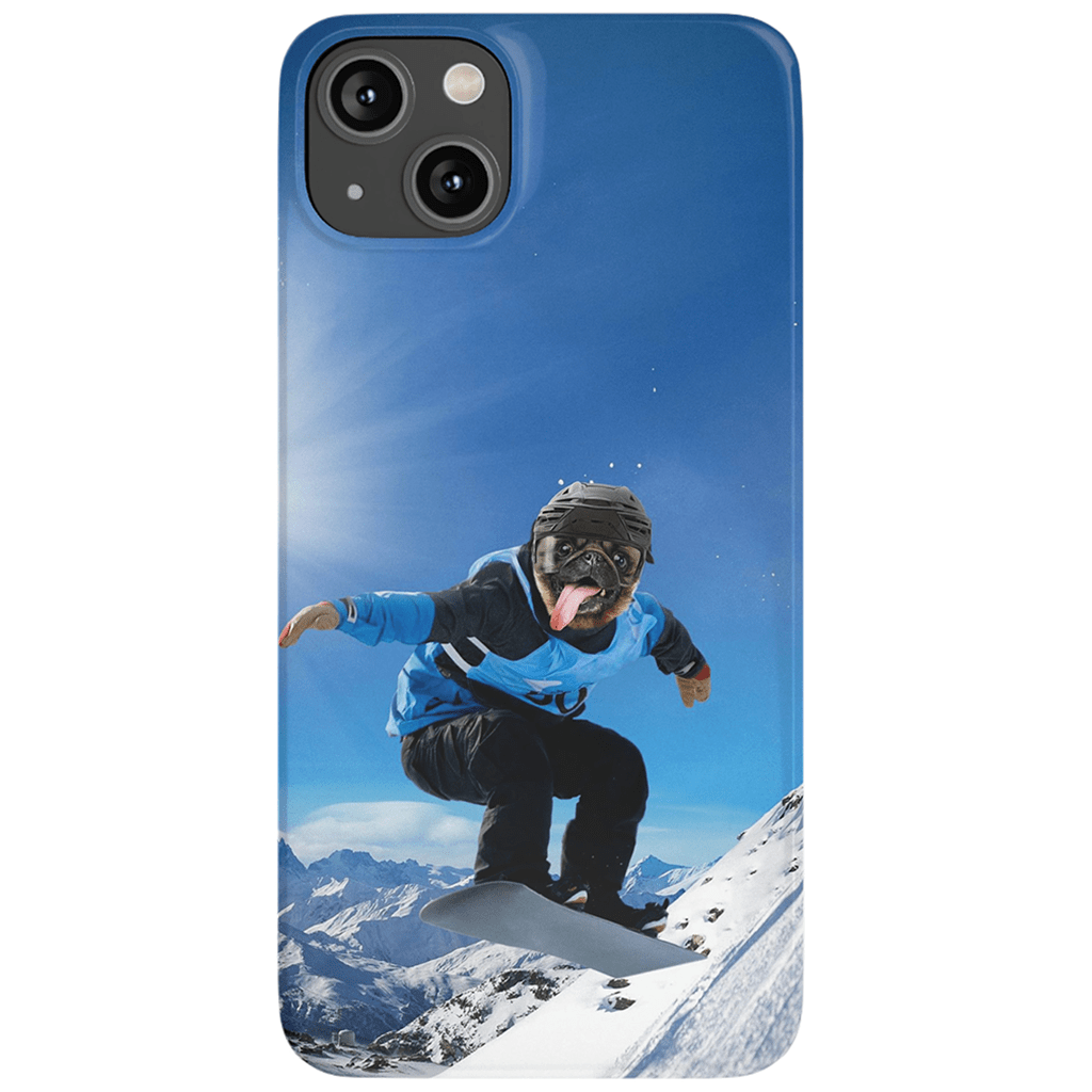 &#39;The Snowboarder&#39; Personalized Phone Case