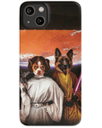 'Princess Leidown & Jedi-Doggo' Personalized 2 Pet Phone Case