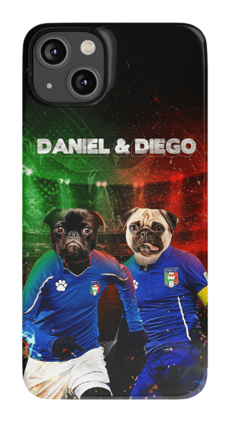 &#39;Italy Doggos&#39; Personalized 2 Pet Phone Case