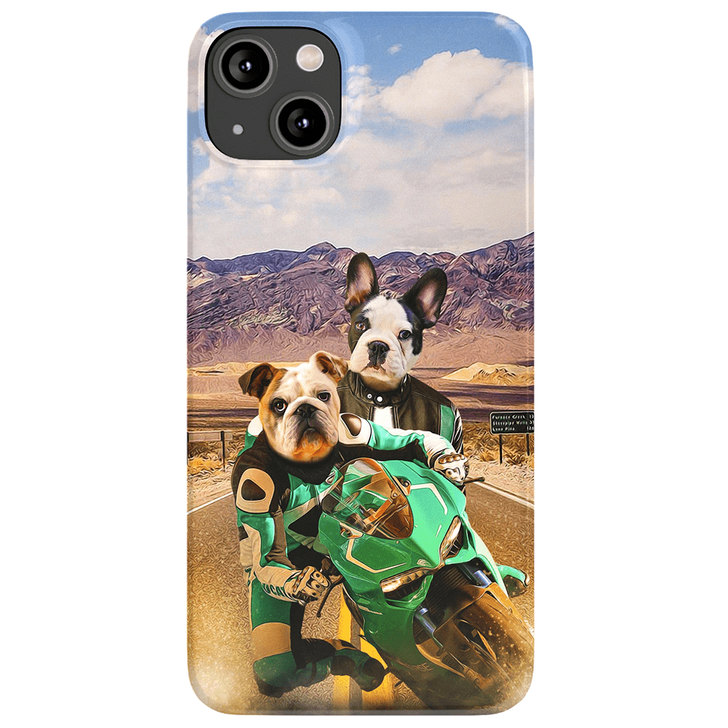 &#39;Kawadawgi Riders&#39; Personalized 2 Pet Phone Case