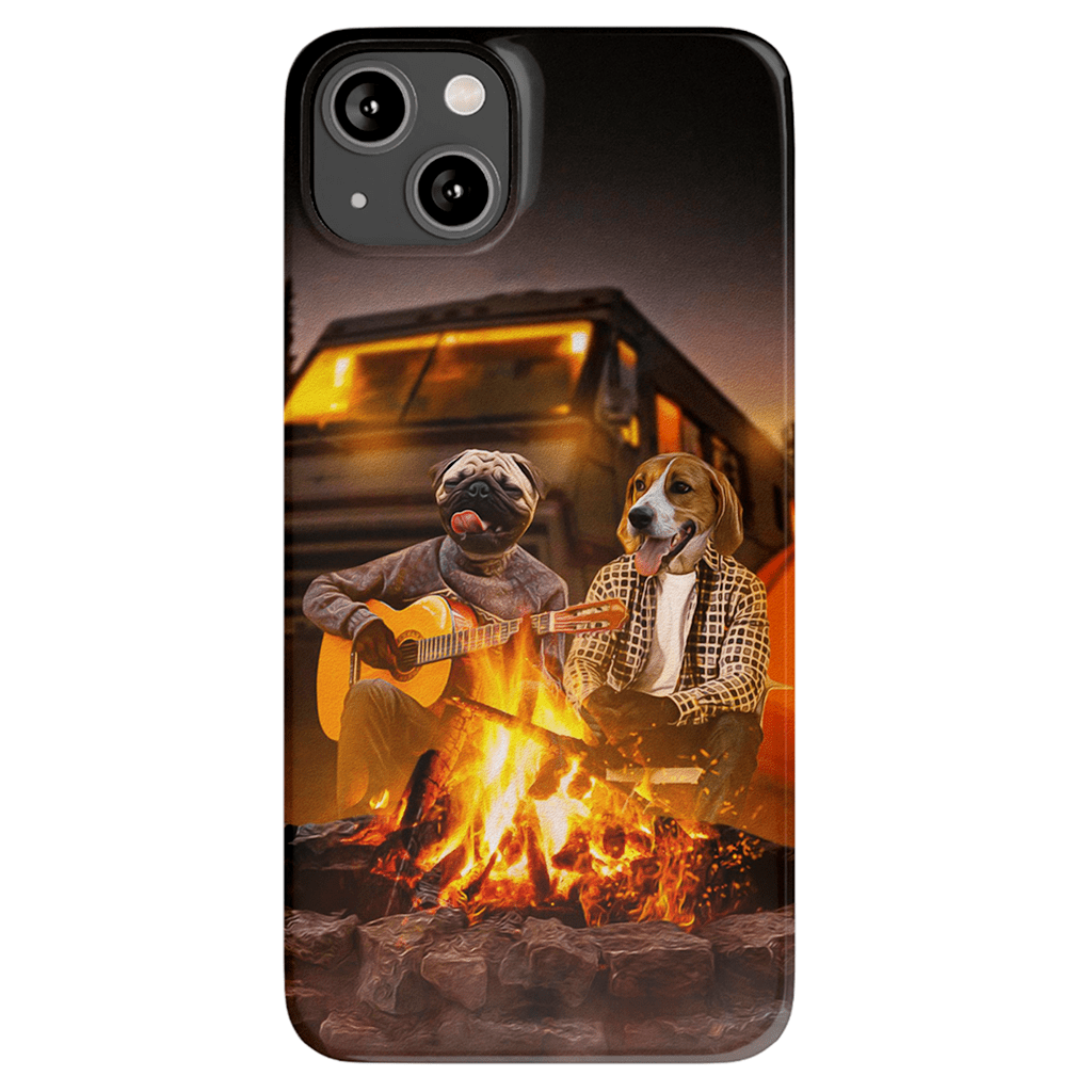 &#39;The Campers&#39; Personalized 2 Pet Phone Case