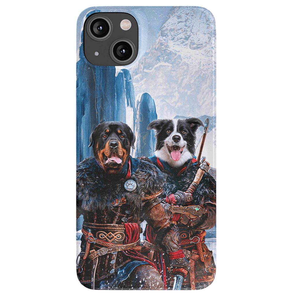 &#39;The Viking Warriors&#39; Personalized 2 Pet Phone Case