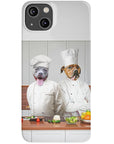 Funda personalizada para teléfono con 2 mascotas 'The Chefs'