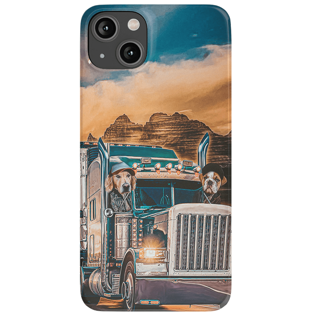 &#39;The Truckers&#39; Personalized 2 Pet Phone Case