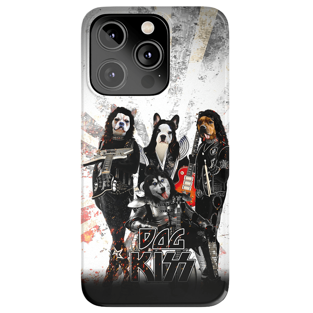 Funda personalizada para teléfono con 4 mascotas &#39;Kiss Doggos&#39;