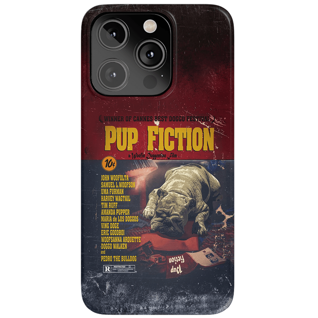 &#39;Pup Fiction&#39; Personalized Phone Case