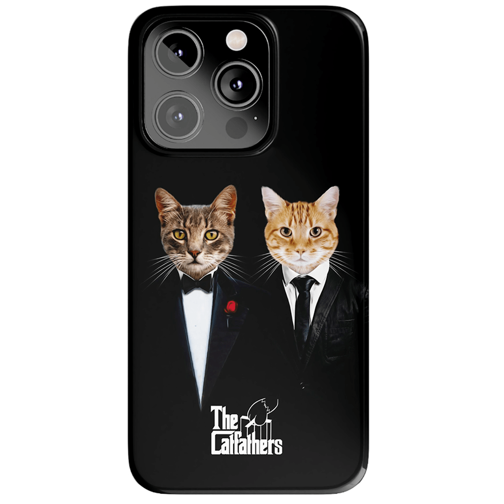 &#39;The Catfathers&#39; Personalized 2 Pet Phone Case