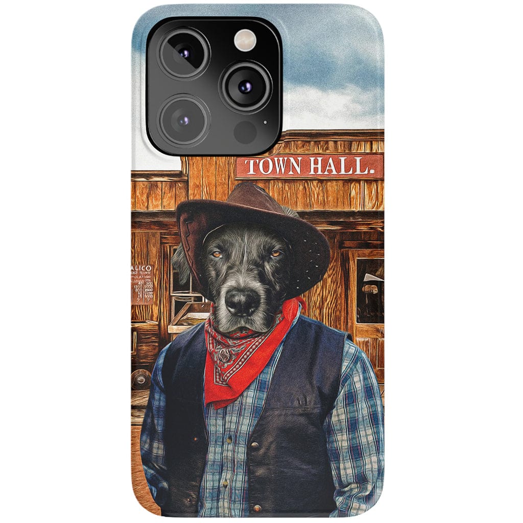 &#39;The Cowboy&#39; Personalized Phone Case