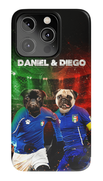 &#39;Italy Doggos&#39; Personalized 2 Pet Phone Case