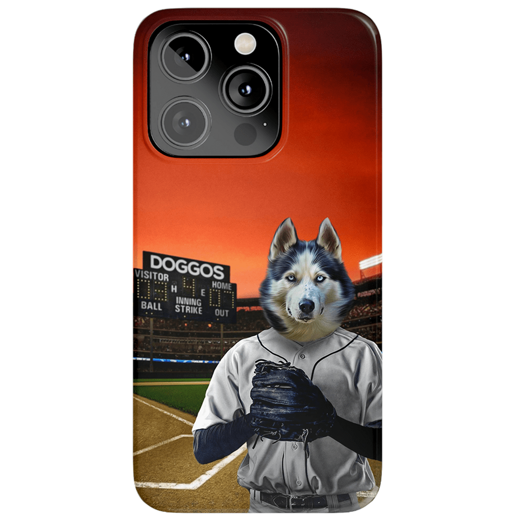 &#39;The Baseball Player&#39; Personalized Phone Case