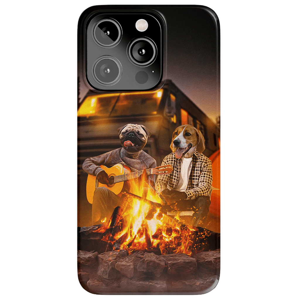 &#39;The Campers&#39; Personalized 2 Pet Phone Case