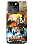 'Street Doggos' Funda personalizada para teléfono con 3 mascotas