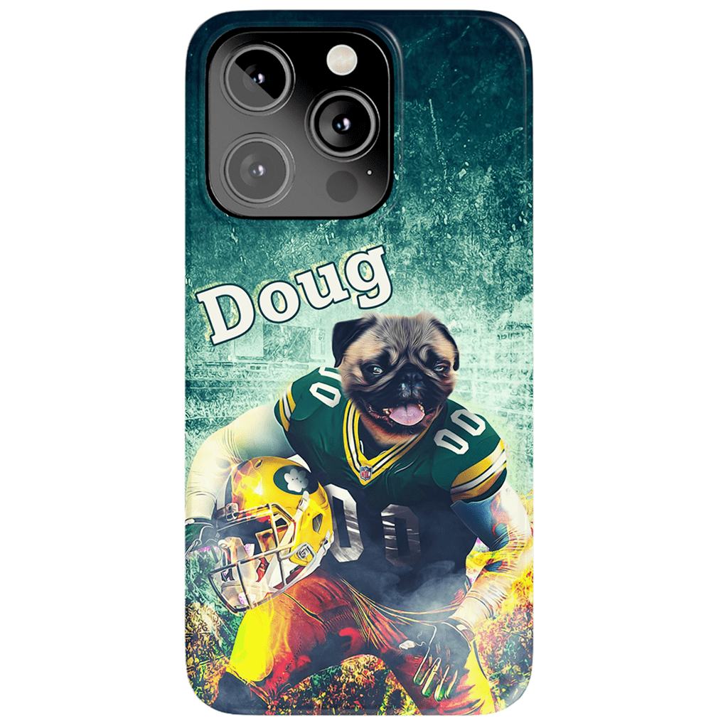 Funda personalizada para teléfono con perro &#39;Green Bay Doggos&#39;